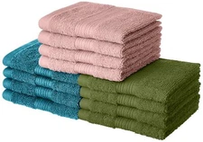 100% Cotton 12 Piece Towel Set, 500 GSM face towel for multiple use  30x30 cm