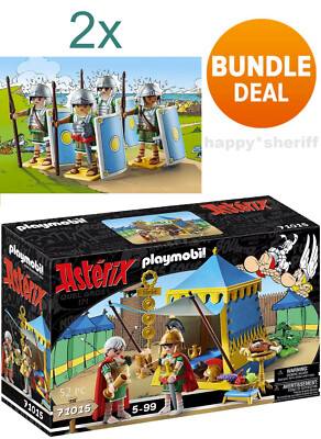 Playmobil Asterix Set 71015 Boxed and 2x Set 70934 Romans Legionnaire No Box NEW