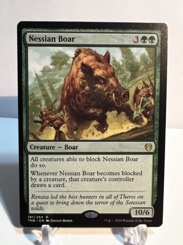 MTG Nessian Boar Theros Beyond Death 181/254 Regular Rare - Picture 1 of 2