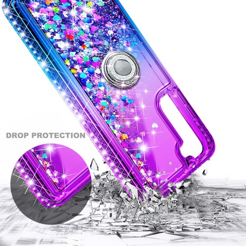 For Samsung Galaxy S21 FE 5G Case, Liquid Glitter Bling Cover w/ Tempered Glass - 第 38/44 張圖片