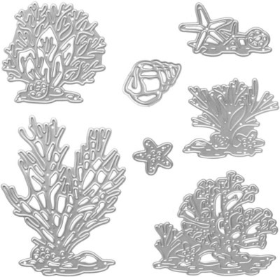 Metal Summer Ocean Cutting Dies Embossing Stencil Coral Shell Conch Starfish Die