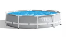 Intex 10ft x 30in Prism Metal Frame Above Ground Swimming Pool No Pump FREE SHIP