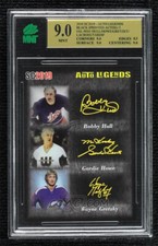 2018-19 SC2019 Hull Howe Gretzky Lacroix Tardiff MNT 9 BLACK 1/1 printed autos