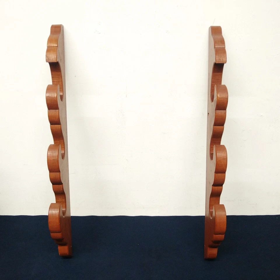 Japanese Samurai Sword Rack Stand 3Hooks Wall-Mounted Keyaki Wood Yari-KAKE - Image 4 of 4