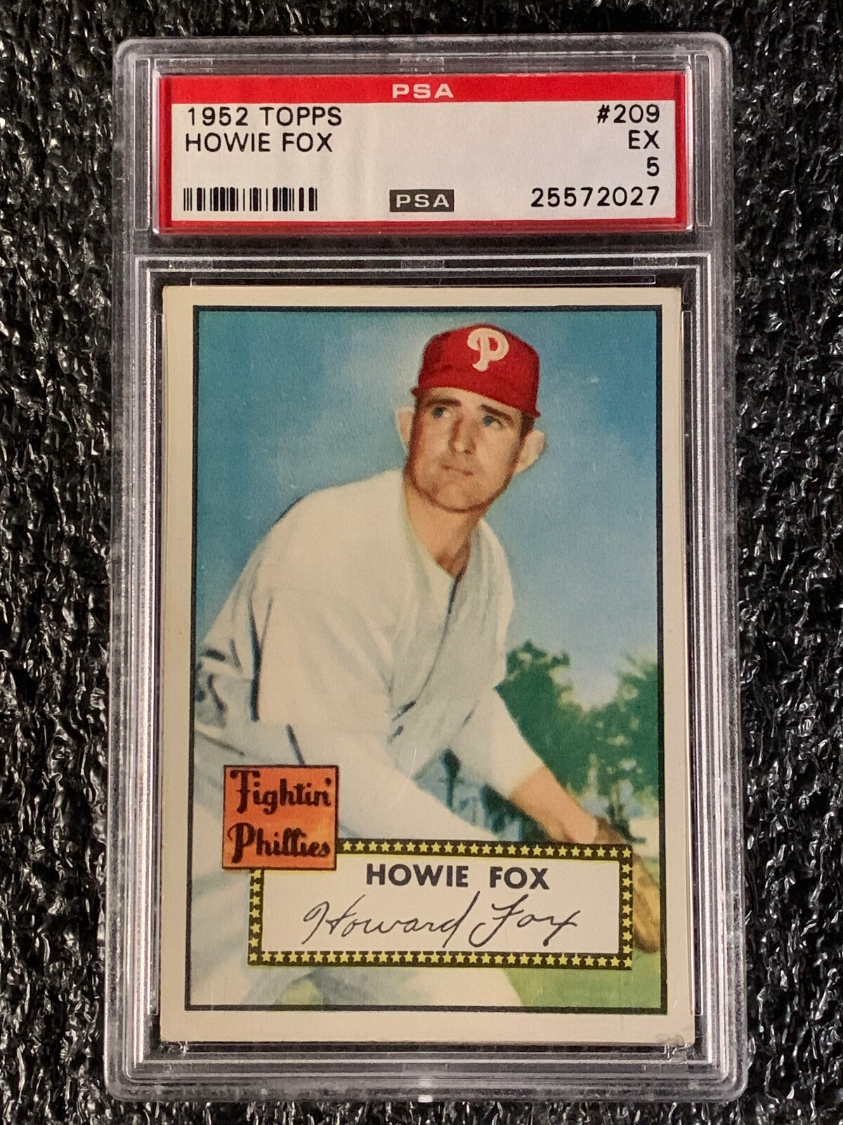 1952 Topps Baseball #209 Howie Fox PSA 5