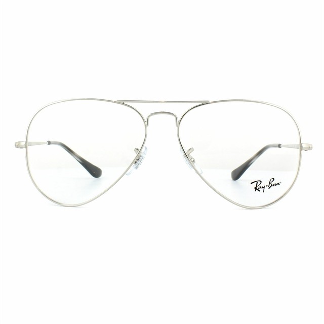 Ray-Ban Glasses Frames 6489 Aviator 2501 Silver 55mm for sale online | eBay