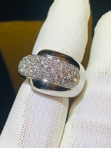 Chaumet 18K White Gold Diamond Ring - Picture 4 of 8