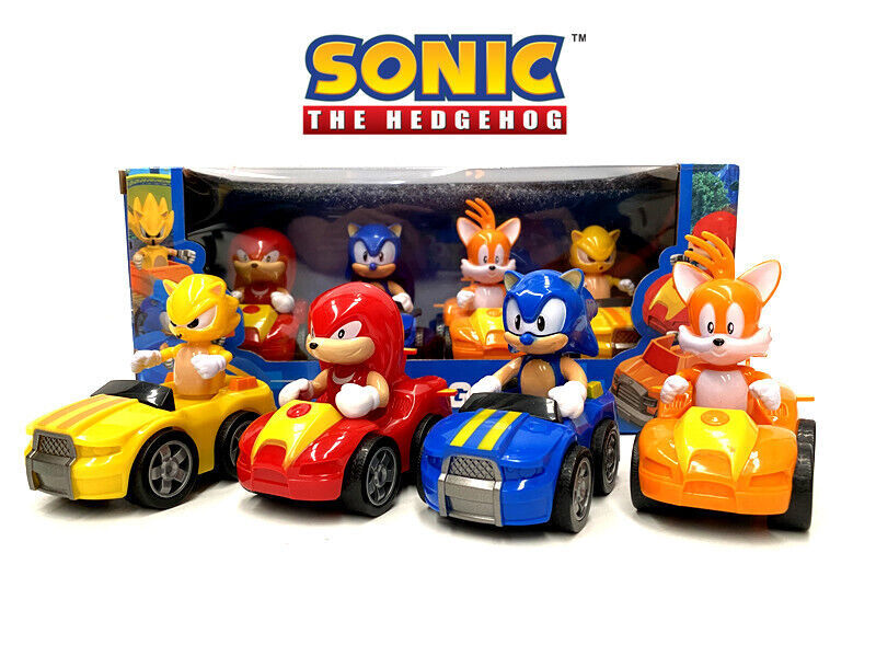 ソニックザヘッジホッグミニカー4点セット 4pcs Sonic the Hedgehog Diecast Car Collection Display Kids Child