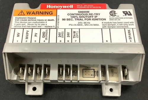 90-DAY WARRANTY - S8600M Ignition Control Module for Furnace, Water Heater, etc