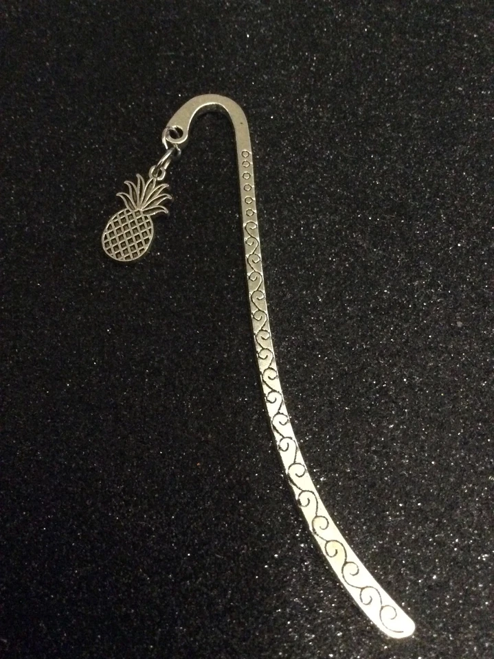 Pineapple Fruit Charm Metal Bookmark Cocktail Tropical