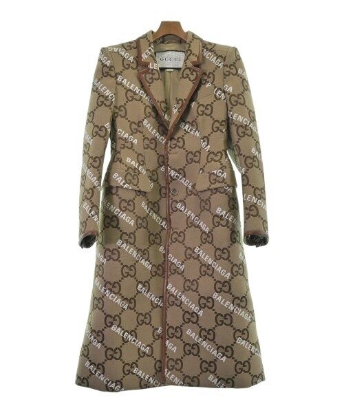 GUCCI Coat (Other) BeigexBrownxWhite(Total pattern GUCCI Coat (Other) BeigexBrownxWhite(Total pattern