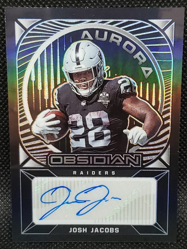 2021 Panini Obsidian Football Aurora Autographs YOU PICK! - Image 3 of 3