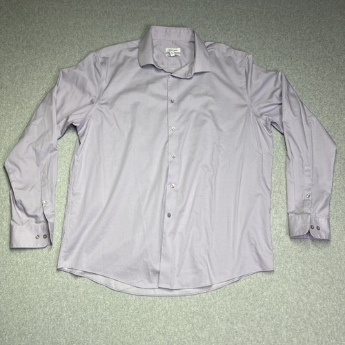 Calvin Klein Men’s Wrinkle Free Lilac Long Sleeve Button Up Dress Shirt Size XL