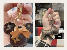 Luxury Car KeyChains - Minnie Head And Dog Keychain