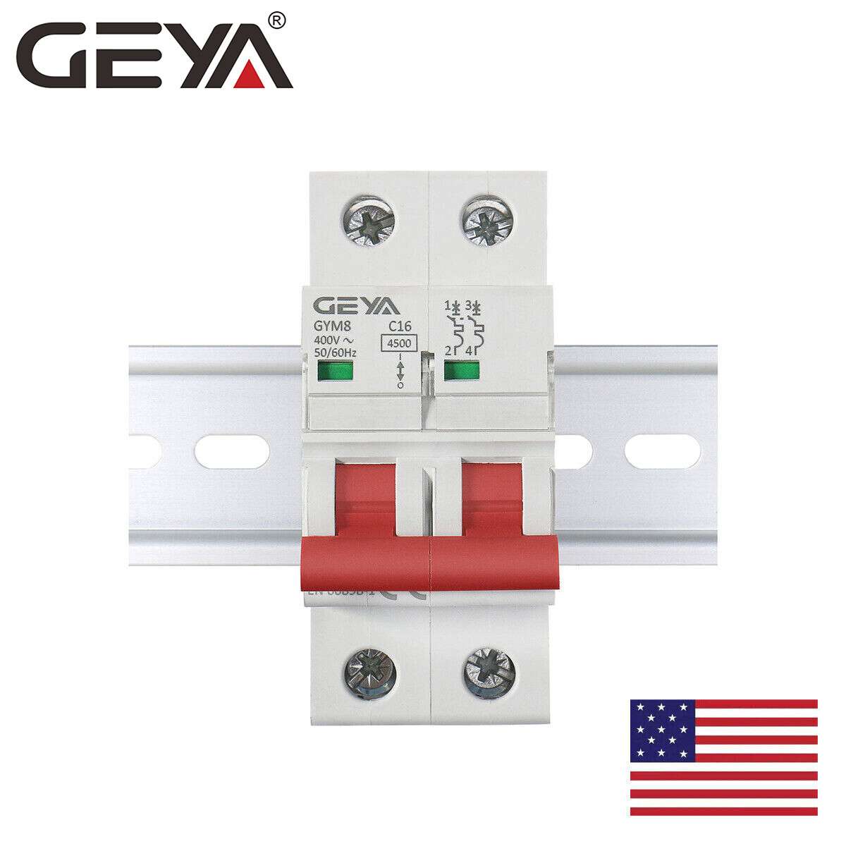 Geya Ac Mini Circuit Breaker 1 Pole GEYA Mini Circuit Breaker 1-Pole 6A To 63A - DIN Rail Mount For AC 230/400V (Type C) 50 A Circuit Breaker - Foto 4