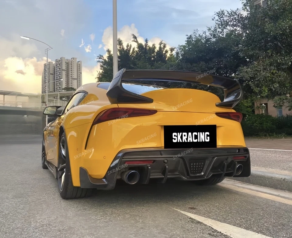 Alerón trasero de fibra de carbono real para Toyota GR Supra A90 MK5 2020-2024 Foto 4 de 4