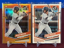 2023 Donruss Baseball Grant McCray Holo Orange Parallel + Base