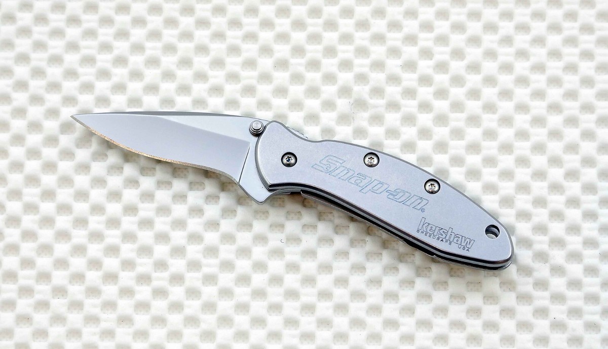 1600SO Kershaw Chive Knife Snap On plain Blade 3