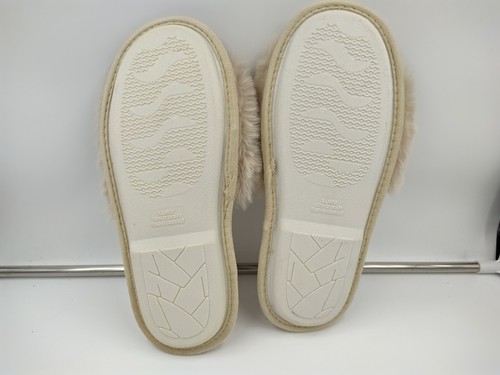 Women's Furry Faux Fur Slippers Memory Foam House Slippers Size XL - Picture 5 of 6