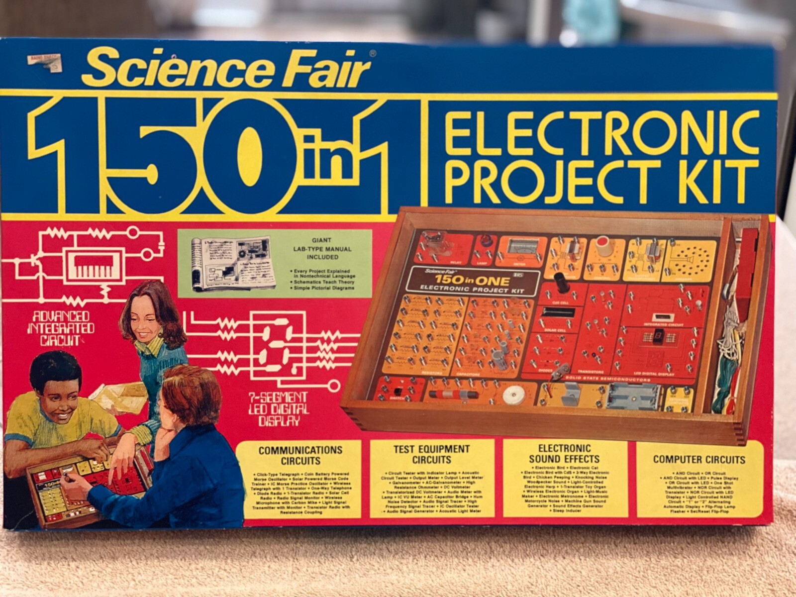 Vintage Science Fair 150 in 1 Electronic Project Kit Gm1470 for sale ...