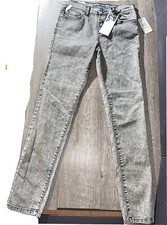 NWT Y2K Jessica Simpson Girls Sz 14 Super Soft Skinny Grey Stretch Jeans Jegging