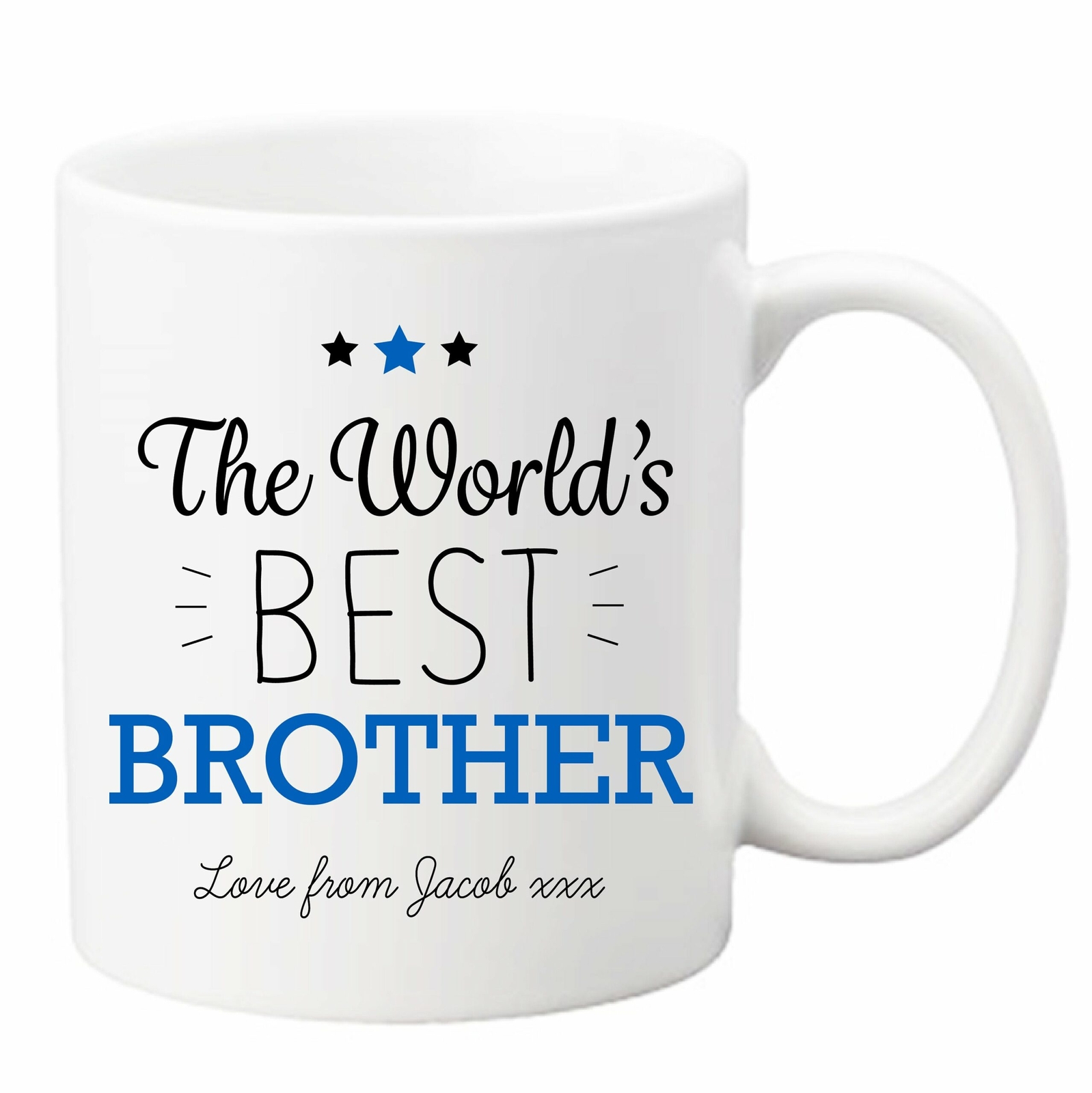 Personalised Sentimental World's Best Brother Ceramic Mug Cup Brother Gift Best