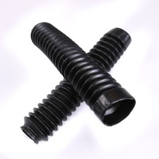 Pair Motorcycle Fork Rubber Cover Gaiters Boots Gaitor 250mm