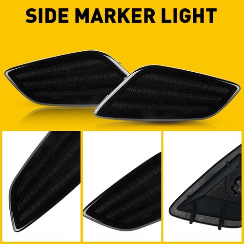4PC Smoke Bumper Signal Fender Side Marker Lights For 1997-2006 Jeep Wrangler TJ - Picture 8 of 13