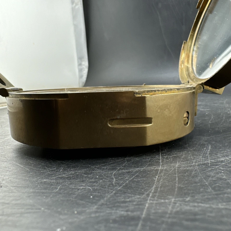 BRÚJULA NÁUTICA STANLEY LONDON BRUNTON LATÓN MACIZO BRILLO NATURAL Foto 4 de 4