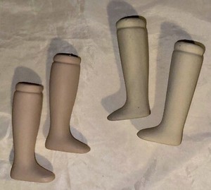 Bisque Porcelain Doll Legs Doll Making and Repairs 3.5" 2 SETS = 4 LEGS / FEET