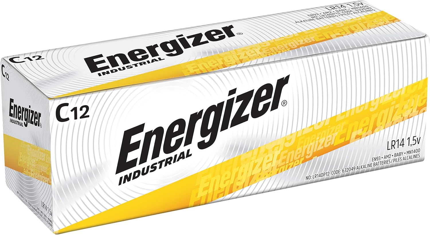 , EVEEN93CT, Industrial Alkaline C Batteries, 72 / Carton