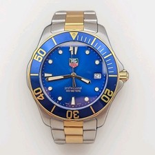 TAG Heuer Aquaracer 38mm Blue Dial Swiss Quartz Mens Watch WAB1120 Fits 7.25."