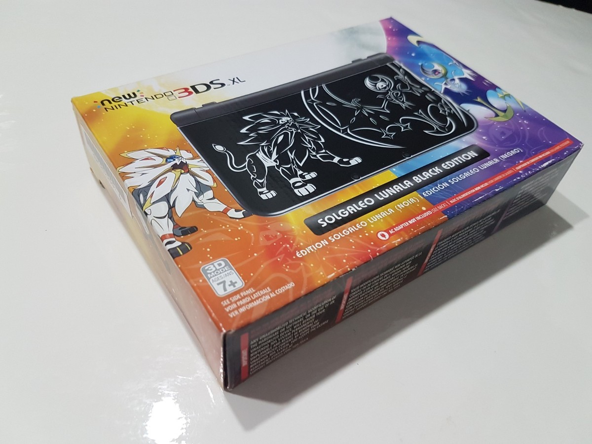 Nintendo 3DS XL Solgaleo Lunala Black Edition Handheld System