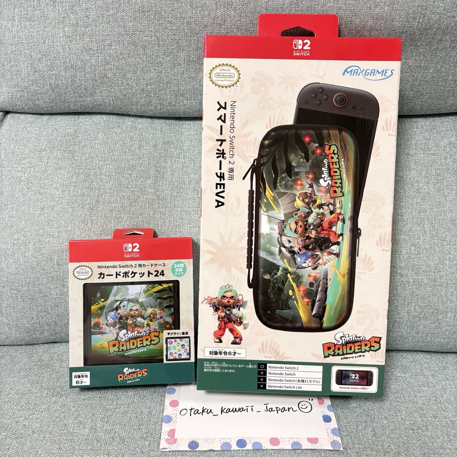 Splatoon Raiders Switch 2 Pouch & Card Case 2-Piece Set Official Japan 2026 NEW
