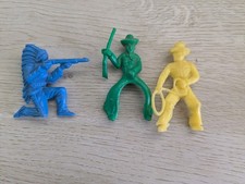 Lido Style Cowboys And Indian Figure - Lot Of 3