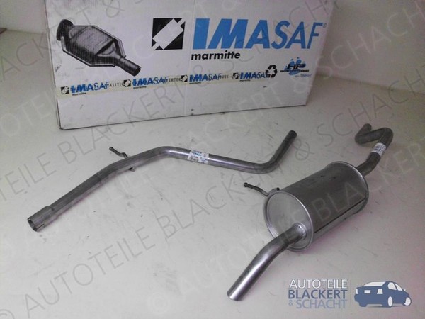 Imasaf Auspuffset Ab DPF für Dacia Dokker 1.5 Dci 2012- | Mittelrohr + Endtopf-image