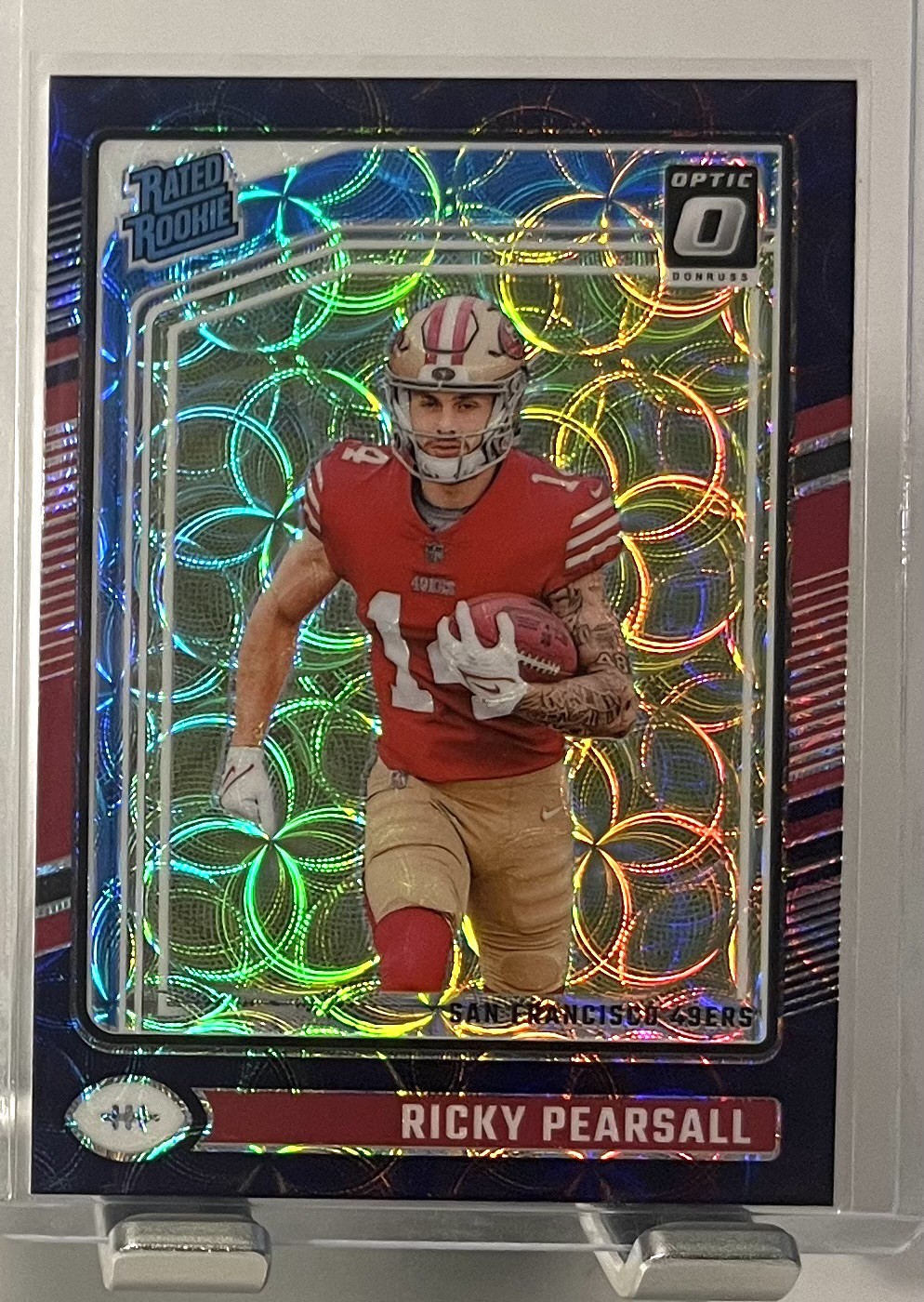 2024 Panini Donruss Optic - Rated Rookie Ricky Pearsall #284 Blue Scope Prizm