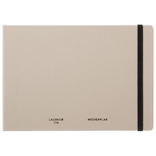 Laconic Planner 2026, B6 Horizontal, Weekly, Hardcover, Beige, LLS09-220BE