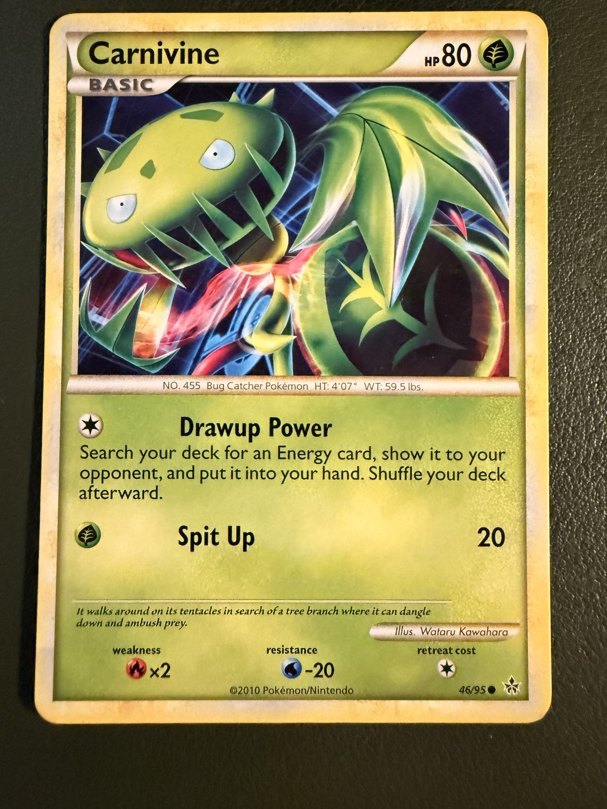 Pokemon TCG Carnivine 46/95 HS—Unleashed HGSS2 LP