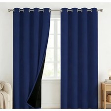 Blackout Window Curtain Thermal Eyelet Ready Made Bedroom Living Room 1 Panel