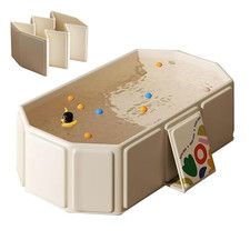 Collapsible Baby Bathtub, Portable  Foldable Bathtub for Newborns to Toddlers,