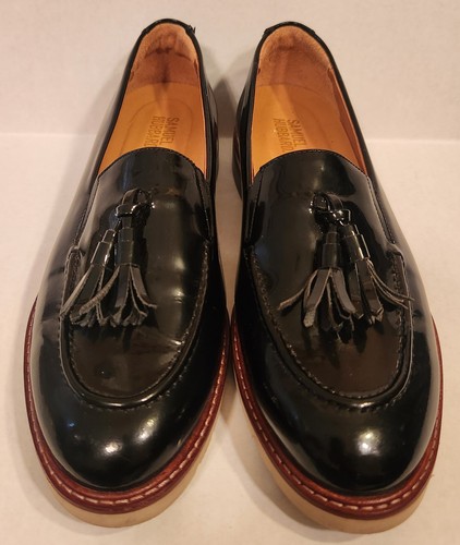 Samuel Hubbard schwarze Lackleder Quaste Damen 8,5 hergestellt in Portugal - Bild 1 von 6