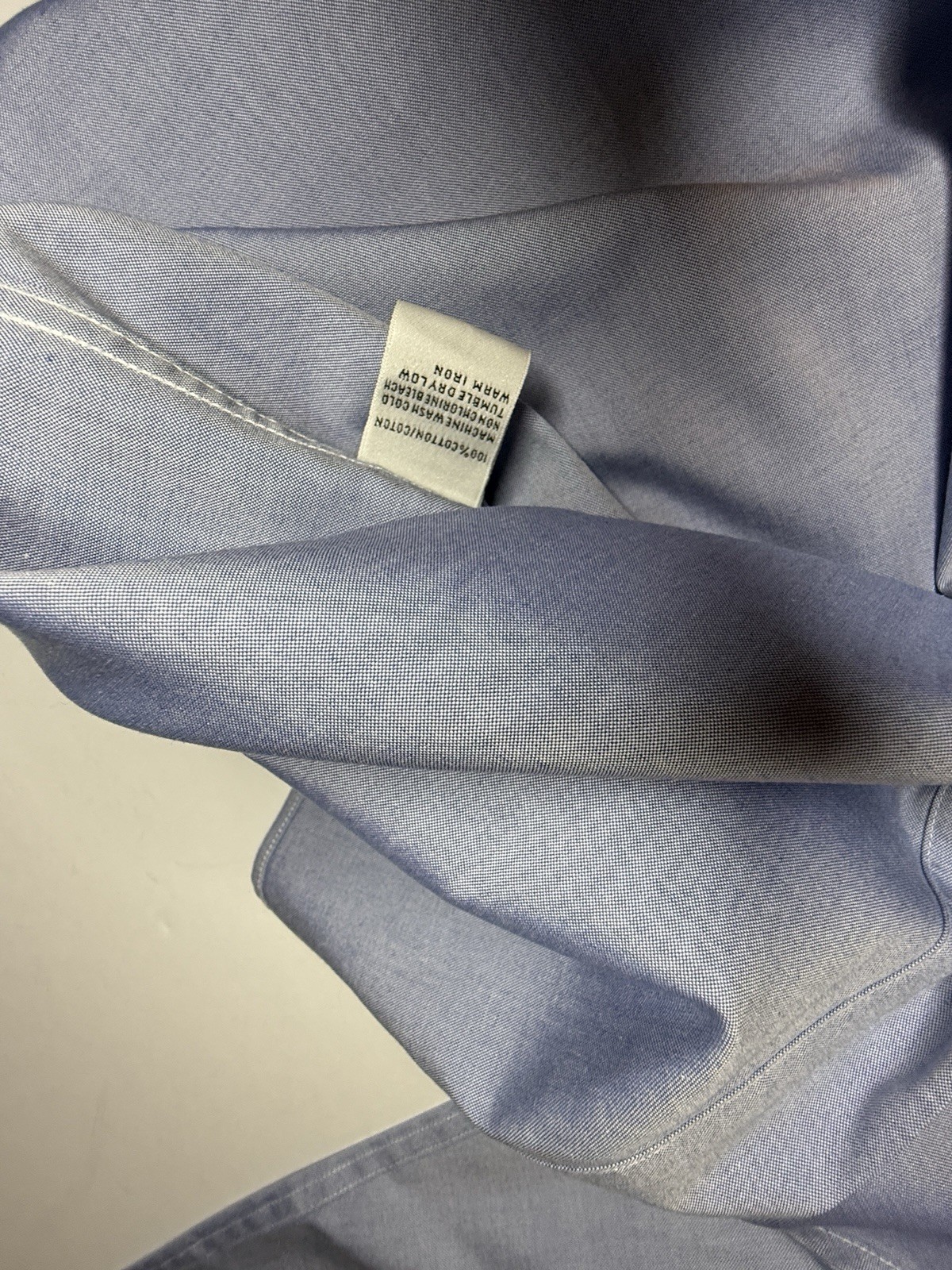 Talbots Light Blue Wrinkle Resistant Button Down … - image 5