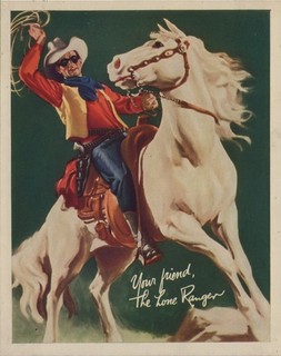 Rare Antique 1938 The Lone Ranger Bond Bread Color Picture Card