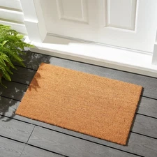 Indoor and Outdoor Plain Coir Doormat 18" x 30"  Door Mats Floor Mats 1 Piece