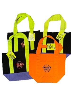 Trader Joe s Mini Canvas Tote Bag Set of 4  Halloween **LIMITED EDITION**   