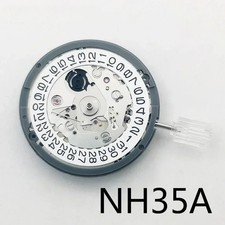 Automatic mechanical watch movement, 24 jewels, date function, bi-directional wi