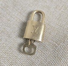 Louis Vuitton Lock Key 321 Padlock Gold Authentic