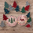 Country Farmhouse Buffalo Plaid Christmas Decor Garland