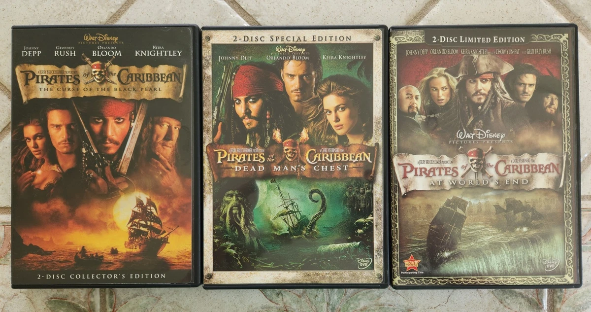 Pirates of the Caribbean Collector's Edition DVDs & Blu-ray Discs